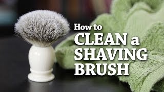 How to Clean a Shaving Brush [upl. by Rennold536]