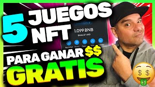 TOP 5 MEJORES JUEGOS NFT 2024 PAGANDO  JUGA PARA GANAR DINERO GRATIS RETIRA A BINANCE [upl. by Allebram]