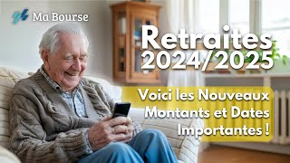 Retraites  voici les nouveaux montants et les dates de versement pour 20242025 [upl. by Seidule]