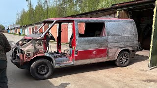 Подготовка к покраске Ч1 Vw T4 [upl. by Boelter]