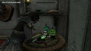 Skyrim Special Edition Resto Potion Glitch 2021 [upl. by Ahsimet]