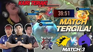 GILA MATCH 40 MENIT SENAM JANTUNG  ONIC GABISA KALAH  ONIC VS ECHO MATCH 3  MSC 2023 [upl. by Etnahc768]