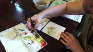 Adding watercolor to your nature journal [upl. by Accebber]