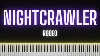 NIGHTCRAWLER Piano Cover Travis Scott [upl. by Gnort]