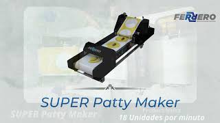 SUPER Patty Maker  Máquina para hacer empanadas de FERRERO MACHINES [upl. by Dohsar]