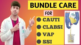 BUNDLE OF CARE  HAI  NOSOCOMIAL INFECTION  CAUTI  CLABSI  VAP  SSI [upl. by Anay522]