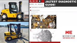 Yale GDP60V Forklift Diagnostics with Jaltest  Comprehensive Material Handling Diagnostics [upl. by Lorette251]