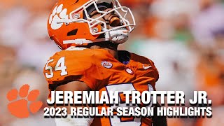 Jeremiah Trotter Jr 2023 Regular Season Highlights  Clemson LB [upl. by Trixi]