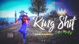 King Shit  SHUBH 👑 Free Fire Montage  free fire song  free fire status  ff status [upl. by Eisnyl]