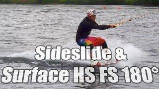 Sideslide amp Surface FS 180 Wakeboard Tutorial GER [upl. by Eneli902]