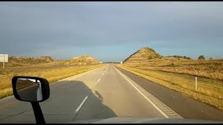 BigRigTravels LIVE Bismarck North Dakota to Wibaux Montana Interstate 94 WestSept 12 2018 [upl. by Yenar]