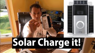 ✅ Solar Charge Your Ring Doorbell  Install and Review  Wasserstein Solar Mount  It works [upl. by Lemar]