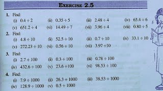 Class 7th maths l Exercise 25 l Chapter 2 l Fraction and decimal l NCERT l Solution l Carb Academy [upl. by Ludlew843]