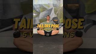 Try these variations of the tailors pose for strong and flexible adductors🔥 [upl. by Zetrauq]