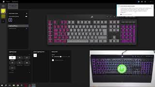 Corsair K55 Pro enable dsiable device memory manage profiles [upl. by Cassandra]