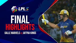 Lanka Premier League Highlights  Mendis amp Rossouw lead Jaffna to glory  Final  LPLOnStar [upl. by Aubreir480]