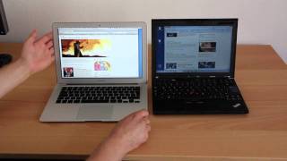 Lenovo ThinkPad vs Apple Mac Book Air  Vergleich [upl. by Elon541]