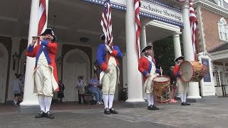 Spirit of America Fife amp Drum Corps at Epcots World Showcase [upl. by Lajes856]