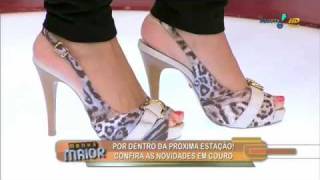 Claudia Metne apresenta desfile de Sapatos em Manhã Maior Rede TV by CMMFASHION  20012010 [upl. by Ethbin]