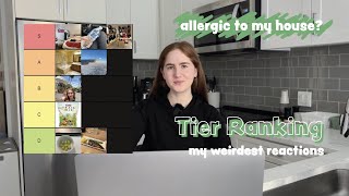 I have the weirdest allergies so I ranked them [upl. by Savage]