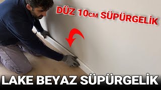 DÜZ 10cm LAKE BEYAZ SÜPÜRGELİK yaptık [upl. by Russian]