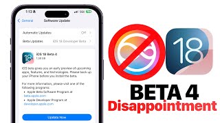 iOS 18 Beta 4 Public Beta 2 Released  DISAPPOINTING [upl. by Kip898]