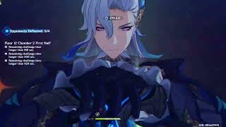 50 Abyss c0 Neuvillette 63s top half continuous speedrun c1 Furina [upl. by Yenot]