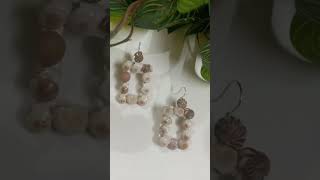 Diy 🌊seacell earringsdiy craftideas wastematerial craftwithakanksha plzsubscribemychannel [upl. by Annaes]