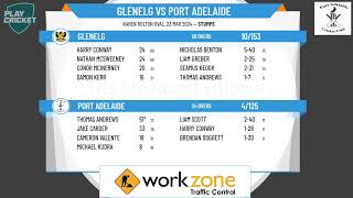 SACA Prem Cricket  West End Mens 1st Grade Div 1  GRAND FINAL  Glenelg v Port Adelaide  Day 1 [upl. by Anib]