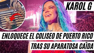 Karol G Muestra Golpes de Aparatosa Caída en Pleno Concierto [upl. by Sura121]