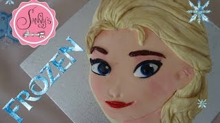 Frozen Elsa GeburtstagstorteFrozen Elsa birthdaycakehow to make by Sanny´s eSport Torten [upl. by Eidorb346]