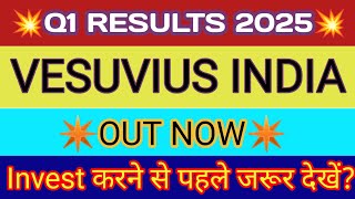 Vesuvius India Q1 Results 2024 🔴 Vesuvius India Result 🔴 Vesuvius Share News 🔴 Vesuvius Share [upl. by Vashti953]