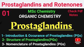 Prostaglandins PGs  Occurance  Structure  Nomenclature mscchemistrynotes prostaglandin [upl. by Mcgee]