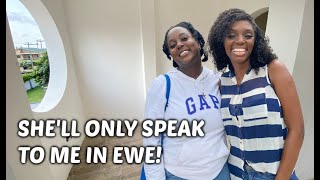 SHE DOESNT SPEAK ENGLISH SO WE SPOKE IN EWE  HOUSE TOUR [upl. by Ykroc]