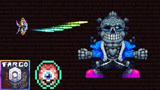 Golem  Masochist Mode  Terraria Fargos Souls Mod [upl. by Borlase]