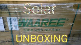 Waree Solar Unboxing 400 wat Full Black [upl. by Ujawernalo]