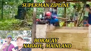 Boracay Superman Zipline Nabaoy Mainland w my guests sir Sak from London  by Rene Cosido [upl. by Hennessey]