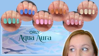 ORLY Color Pass Spring 2024 quotAqua Auraquot Swatch amp Review [upl. by Dyrraj]