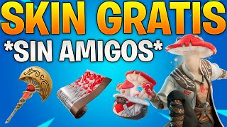 COMO CONSEGUIR LA SKIN GRATIS SIN AMIGOS DE RECOMIENDA A UN AMIGO FORTNITE 2023  SKIN CHAMPIÑON [upl. by Burton]