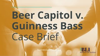 Promissory Estoppel Beer Capitol v Guinness Bass Case Brief [upl. by Mapel]