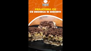 Deliciu dulce fara coacere Prajitura cu biscuiti care iti va topi inima shorts prajitura biscuit [upl. by Happ]