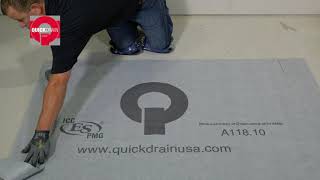 How to Prepare and Cut Sheet Waterproofing for Linear Shower Installation QuickDrain ShowerLine [upl. by Ardekal]