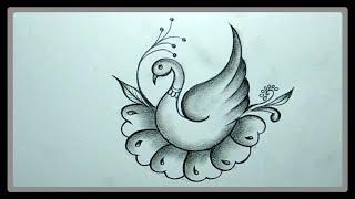 Pencil Drawing And Shading Beautiful Swan Picture ➤Easy [upl. by Hoisch]