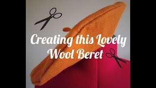 Creating a Wool French Beret from Making the Pattern fashion sew diy handmakeaberet [upl. by Rizzi]