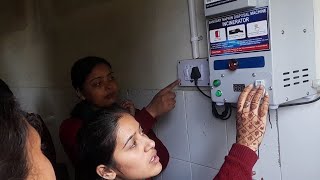 Girls👜Sanitary DisposalMachinedemoitinewsshimlavlogssanitarypaddisposalmachineswachhbharathp [upl. by Ylimme44]