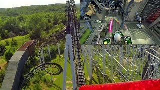 The New Revolution front seat onride HD POV with VR Six Flags St Louis [upl. by Alyehs]