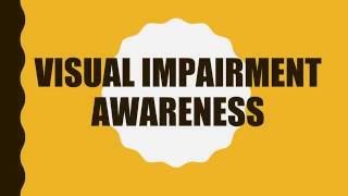 Visual Impairment Awareness [upl. by Schmidt124]