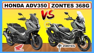 ➤ Honda ADV 350 vs Zontes 368G  2025 Comparativa de 2 Scooters ¿Off Road Admirables zontes368g [upl. by Otrebmal]