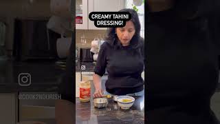 Creamy Tahini Dressing Dairy Free Gluten Free recipe homemadedressing weightlossrecipes [upl. by Llenil617]