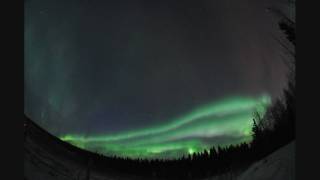 Breakup and pulsation of Northern lights in Fairbanks Alaska 5 April 2010 [upl. by Htrap]